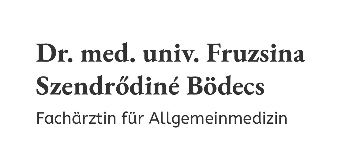 Dr. med. univ. Fruzsina Szendrődine Bödecs